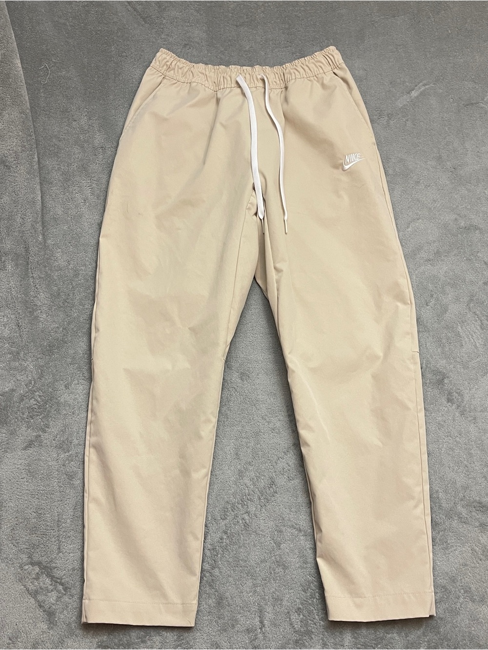 Nike Pants Mens Large Beige Cream Club Woven Tapered Athletic Track DX0623-126